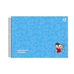 Caderno de Cartografia e Desenho Turma da Monica Capa Dura 275 x 200 mm 60 Folhas - Animativa