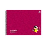 Caderno de Cartografia e Desenho Turma da Monica Capa Dura 275 x 200 mm 60 Folhas - Animativa