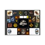 Caderno de Cartografia e Desenho Jurassic World Capa Dura 275 x 200 mm 60 Folhas - Animativa
