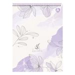 Caderno 1/4 Espiral Lavender 80 Folhas Capa Dura 14 x 20 cm - Animativa