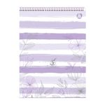 Caderno 1/4 Espiral Lavender 80 Folhas Capa Dura 14 x 20 cm - Animativa