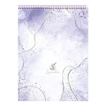 Caderno 1/4 Espiral Lavender 80 Folhas Capa Dura 14 x 20 cm - Animativa