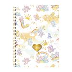 Caderno Colegial Ursinhos Carinhosos Espiral Capa Dura 10 Matérias 160 Folhas 179 x 241 mm - Animativa