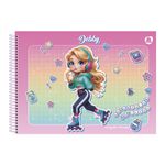 Caderno de Cartografia e Desenho Debby Capa Dura 275 x 200 mm 60 Folhas - Animativa