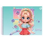 Caderno de Cartografia e Desenho Debby Capa Dura 275 x 200 mm 60 Folhas - Animativa