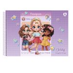Caderno de Cartografia e Desenho Debby Capa Dura 275 x 200 mm 60 Folhas - Animativa