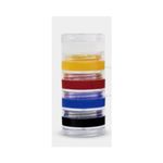 Kit Tinta Facial Cremosa com 5 Cores (branco, amarelo, vermelho, azul, preto) - Color Make
