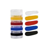 Kit Tinta Facial Cremosa com 5 Cores (branco, amarelo, vermelho, azul, preto) - Color Make