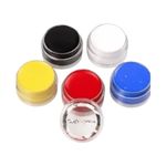 Kit Tinta Facial Cremosa com 5 Cores (branco, amarelo, vermelho, azul, preto) - Color Make