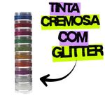 Kit Tinta Facial Cremosa com Glitter 10 Cores - Color Make