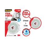 Fita Dupla Face Scotch 24 mm x 1,5 m Espuma Fixa Forte Áreas Úmidas - 3M