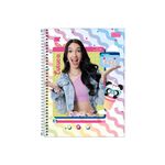 Caderno Universitário Espiral Capa Dura Luluca 1 Matéria 80 Folhas Pautadas 20 x 27,5 cm - Tilibra