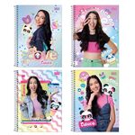 Caderno Universitário Espiral Capa Dura Luluca 1 Matéria 80 Folhas Pautadas 20 x 27,5 cm - Tilibra