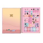 Caderno Universitário Espiral Purrfect Cats Gatos 1 Matéria 80 Folhas 20 x 27,5 cm - Tilibra