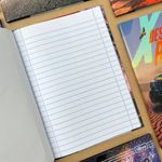 Caderno 1/4 X-Racing Carros Colorido Brochura Costurado Capa Dura 14 x 20 cm 48 Folhas - Tilibra