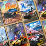 Caderno 1/4 X-Racing Carros Colorido Brochura Costurado Capa Dura 14 x 20 cm 48 Folhas - Tilibra
