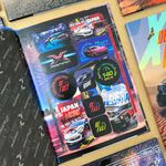 Caderno 1/4 X-Racing Carros Colorido Brochura Costurado Capa Dura 14 x 20 cm 48 Folhas - Tilibra