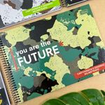 Caderno de Cartografia e Desenho Milimetrado Hide Camuflado Espiral 80 Folhas - Tilibra