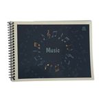Caderno 1/4 Espiral Musica 40 Folhas 14 x 20 cm - São Domingos