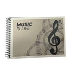 Caderno 1/4 Espiral Musica 40 Folhas 14 x 20 cm - São Domingos