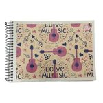 Caderno 1/4 Espiral Musica 40 Folhas 14 x 20 cm - São Domingos