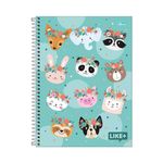 Caderno Espiral Capa Dura Universitário 20 Matérias Like 20 x 27,5 cm 320 Folhas - Tilibra