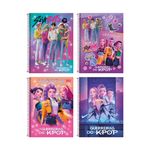 Caderno Universitário Espiral Guerreiras do K-Pop Connect 16 Matérias 20x27,5cm 256 Folhas - Tilibra