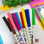 Canetinha Hidrográfica Colorida Com Cheirinho 12 Cores - Lyke | Material Escolar / Caneta Colorida