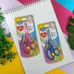Tesoura Escolar Ursinhos Carinhosos Colorida 13 cm com Visor - Lyke