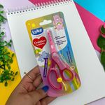 Tesoura Escolar Ursinhos Carinhosos Colorida 13 cm com Visor - Lyke