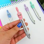 Compasso Metal Tom Pastel Escolar Colorido - Lyke