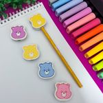 Lápis Grafite Ursinhos Carinhosos com Borracha Decorada no Topo - Lyke