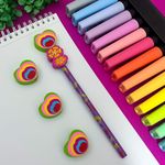Lápis Grafite Love com Borracha Decorada no Topo - Lyke