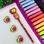 Lápis Grafite Love com Borracha Decorada no Topo - Lyke