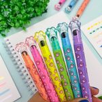 Caneta Marca Texto Glitter + Carimbo Roller com Cheirinho - Lyke