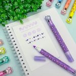 Caneta Marca Texto Glitter + Carimbo Roller com Cheirinho - Lyke