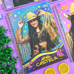 Caderno Universitário Espiral Ana Castela 1  Matéria 80 Folhas 20 x 27,5 cm - Tilibra