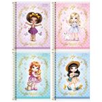 Caderno Universitário Espiral Jolie 1 Matérias 20 x 27,5 cm 80  Folhas - Tilibra