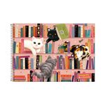Caderno de Cartografia e Desenho Purrfect Cats 80 Folhas 27,5 x 20 cm- Tilibra