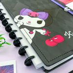 Caderno Inteligente Kuromi ( Médio e Grande) 80 Folhas - Caderno Inteligente