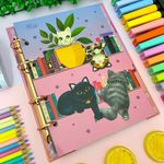 Caderno Colegial Argolado Purrfect Cats 80 Folhas 21 x 26 cm - Tilibra