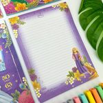 Bloco de Carta Disney Princesas 17,9 x 24,1 cm 50 Folhas - Tilibra