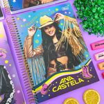 Caderno Universitário Espiral Ana Castela Connect 10 Matérias 20 x 27,5 cm 160 Folhas - Tilibra