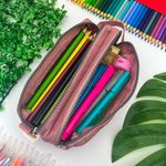 Estojo Escolar Duplo Nylon - Daterra