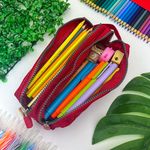 Estojo Escolar Duplo Nylon - Daterra