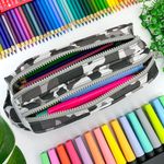 Estojo Escolar Duplo Nylon - Daterra