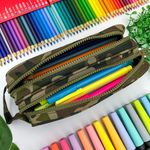 Estojo Escolar Duplo Nylon - Daterra