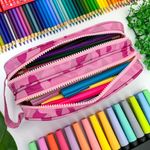 Estojo Escolar Duplo Nylon - Daterra