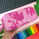 Estojo Escolar Triplo Camuflado Nylon - Daterra