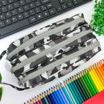 Estojo Escolar Triplo Camuflado Nylon - Daterra